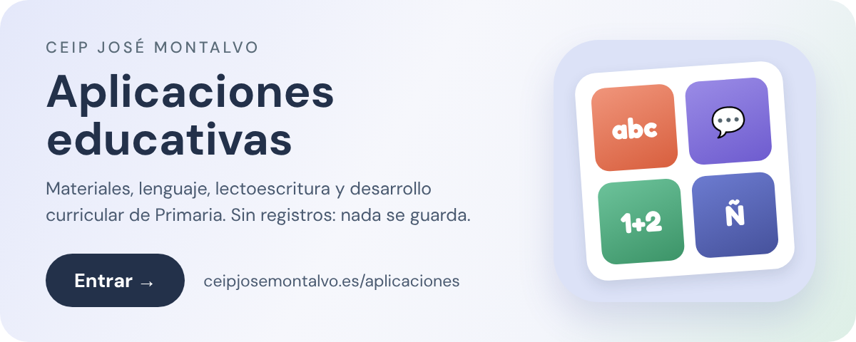Entrar en las Aplicaciones educativas del CEIP José Montalvo